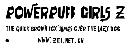 Powerpuff Girls Z.ttf字體轉換器圖片