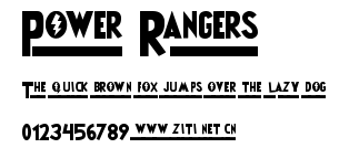 Power Rangers.ttf字體轉換器圖片