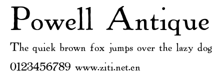 Powell Antique.ttf字體轉換器圖片