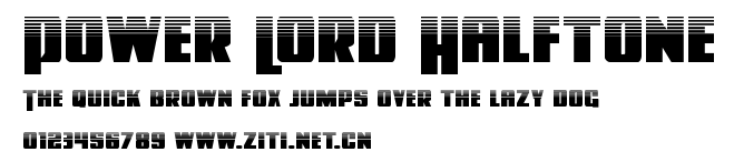 Power Lord Halftone.ttf字體轉換器圖片