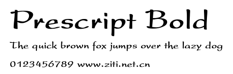 Prescript Bold.ttf字體轉換器圖片
