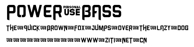 Power Bass.ttf字體轉換器圖片