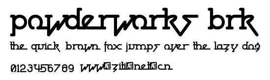 Powderworks BRK.ttf字體轉換器圖片