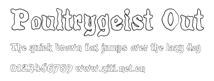 Poultrygeist Out.ttf字體轉換器圖片