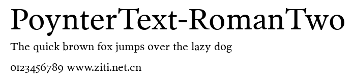 PoynterText-RomanTwo.ttf字體轉換器圖片