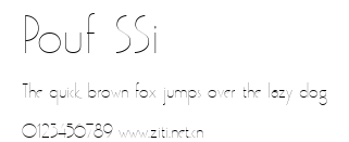 Pouf SSi.ttf字體轉換器圖片