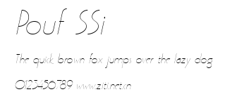 Pouf SSi.ttf字體轉換器圖片