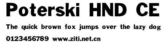 Poterski HND CE.ttf字體轉換器圖片