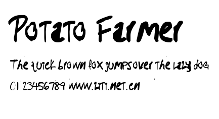 Potato Farmer.ttf字體轉換器圖片