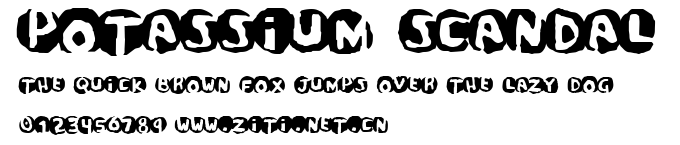 Potassium Scandal.ttf字體轉換器圖片