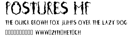 Postures MF.ttf字體轉換器圖片