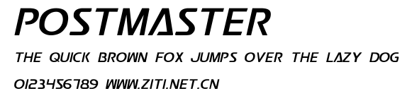 Postmaster.ttf字體轉換器圖片