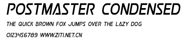 Postmaster Condensed.ttf字體轉換器圖片