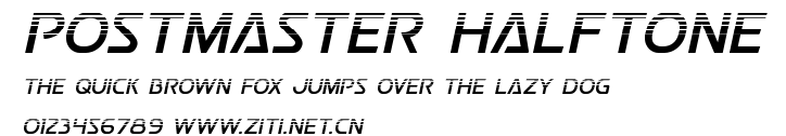 Postmaster Halftone.ttf字體轉換器圖片