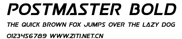 Postmaster Bold.ttf字體轉換器圖片
