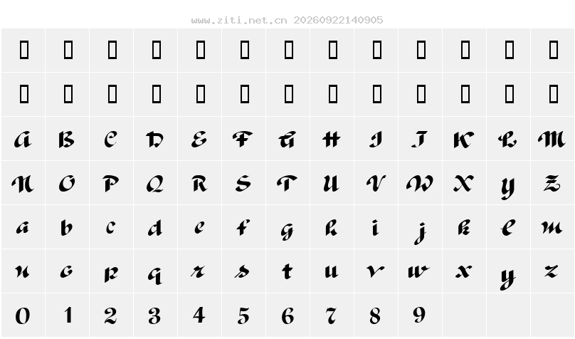 字符映射圖
