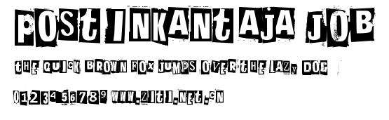 Postinkantaja Job.ttf字體轉換器圖片