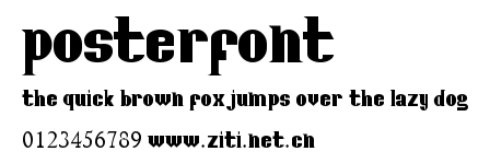 Posterfont.ttf字體轉換器圖片