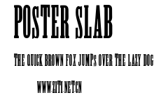 Poster Slab.ttf字體轉換器圖片