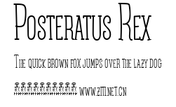 Posteratus Rex.ttf字體轉換器圖片