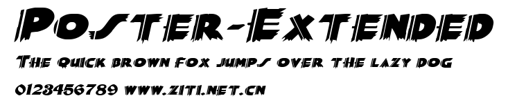 Poster-Extended.ttf字體轉換器圖片