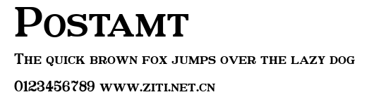 Postamt.ttf字體轉換器圖片