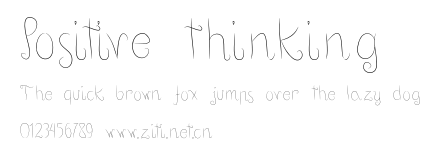 Positive thinking.otf
