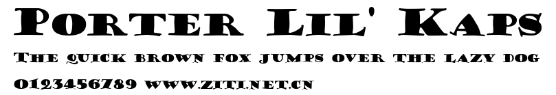 Porter Lil' Kaps.ttf字體轉換器圖片