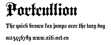 Portcullion.ttf字體轉換器圖片