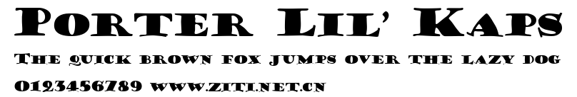 Porter Lil' Kaps.ttf字體轉換器圖片