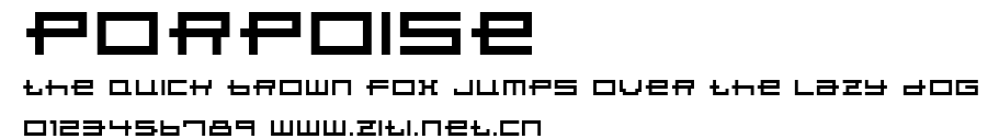 Porpoise.ttf字體轉換器圖片