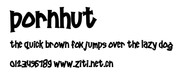 Pornhut.ttf字體轉換器圖片