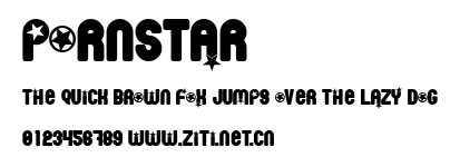 Pornstar.ttf字體轉換器圖片