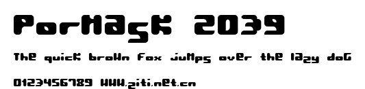 Pormask 2039.ttf字體轉換器圖片