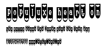 Populuxe Heart On.ttf字體轉換器圖片