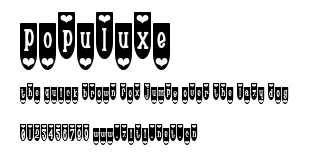 Populuxe.ttf字體轉換器圖片