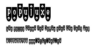 Populuxe.ttf字體轉換器圖片