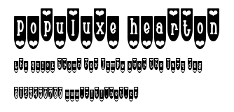 Populuxe Hearton.ttf字體轉換器圖片