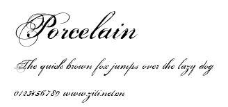 Porcelain.ttf字體轉換器圖片