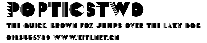 PopticsTwo.ttf字體轉換器圖片