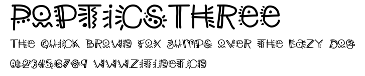 PopticsThree.ttf字體轉換器圖片
