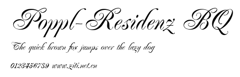 Poppl-Residenz BQ.ttf字體轉換器圖片