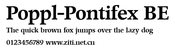 Poppl-Pontifex BE.ttf字體轉換器圖片
