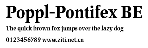 Poppl-Pontifex BE.ttf字體轉換器圖片