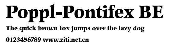 Poppl-Pontifex BE.ttf字體轉換器圖片