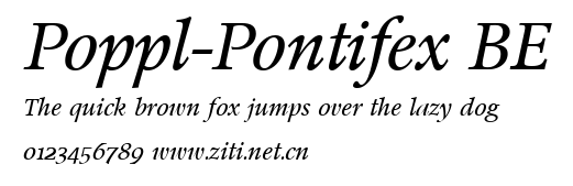 Poppl-Pontifex BE.ttf字體轉換器圖片