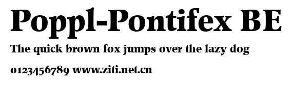 Poppl-Pontifex BE.ttf字體轉換器圖片