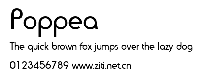 Poppea.ttf字體轉換器圖片