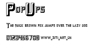 PopUps.ttf字體轉換器圖片