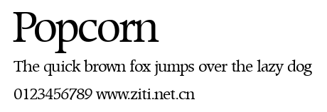 Popcorn.ttf字體轉換器圖片